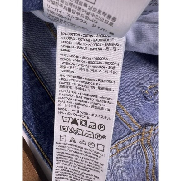 Levis 311 Jeans Womens 30x30 Blue Shaping Skinny Preppy Stretch, Fits 31x28.75 - Picture 14 of 14